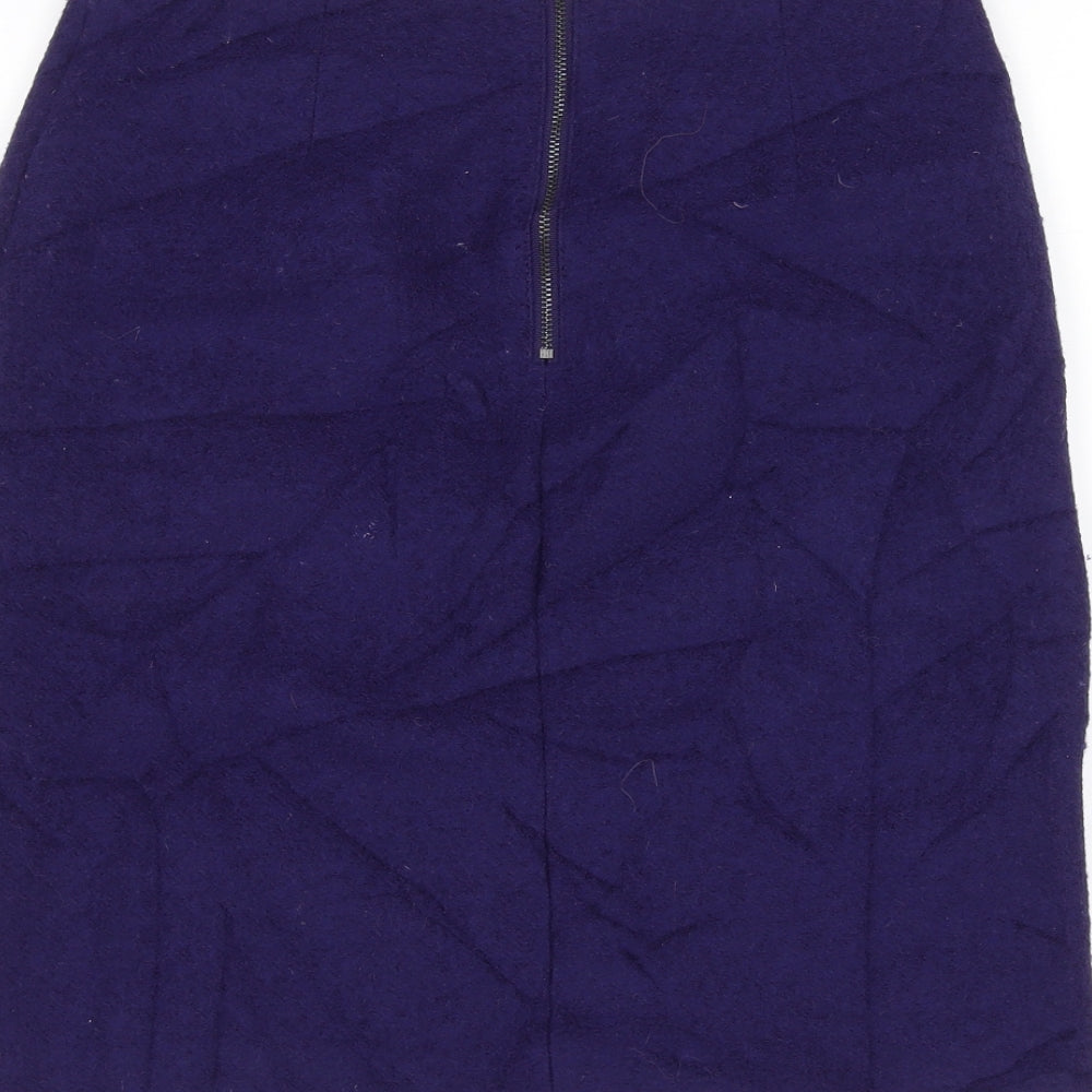 Marks and Spencer Womens Blue   A-Line Skirt Size 8