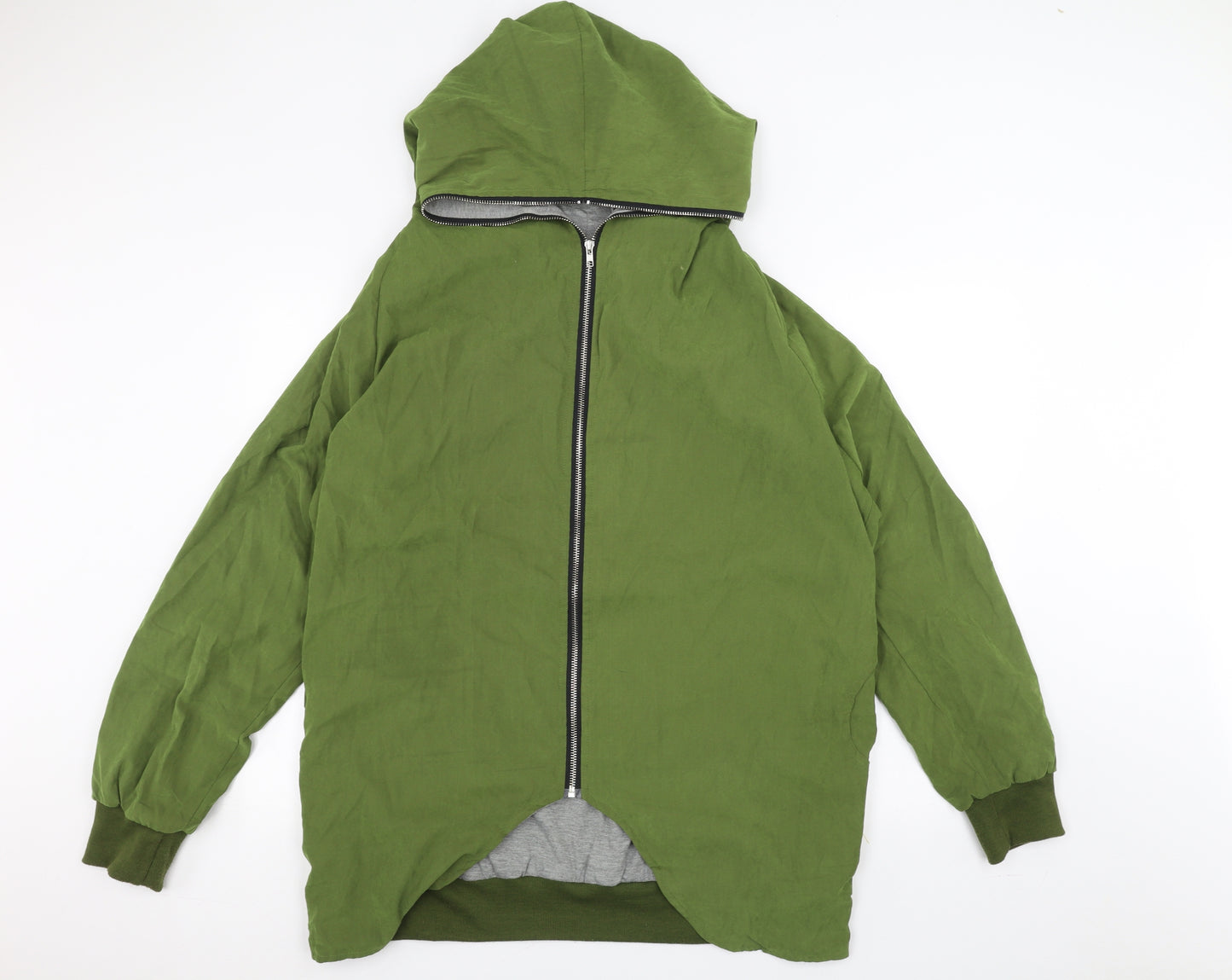 lesara Womens Green   Full Zip Hoodie Size XL