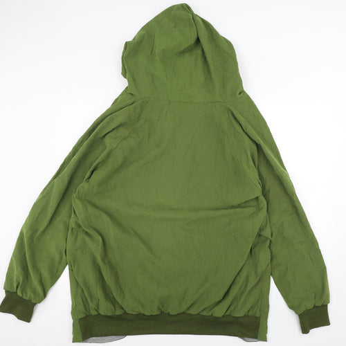 lesara Womens Green   Full Zip Hoodie Size XL