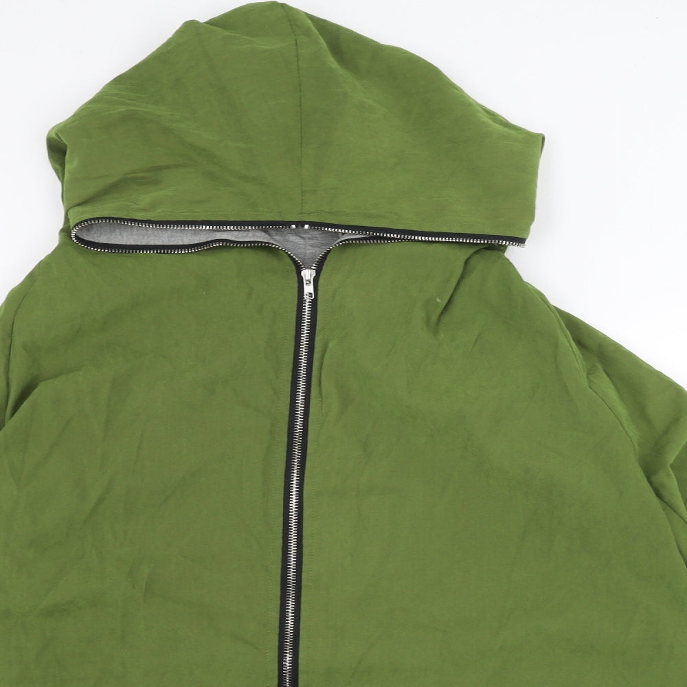 lesara Womens Green   Full Zip Hoodie Size XL