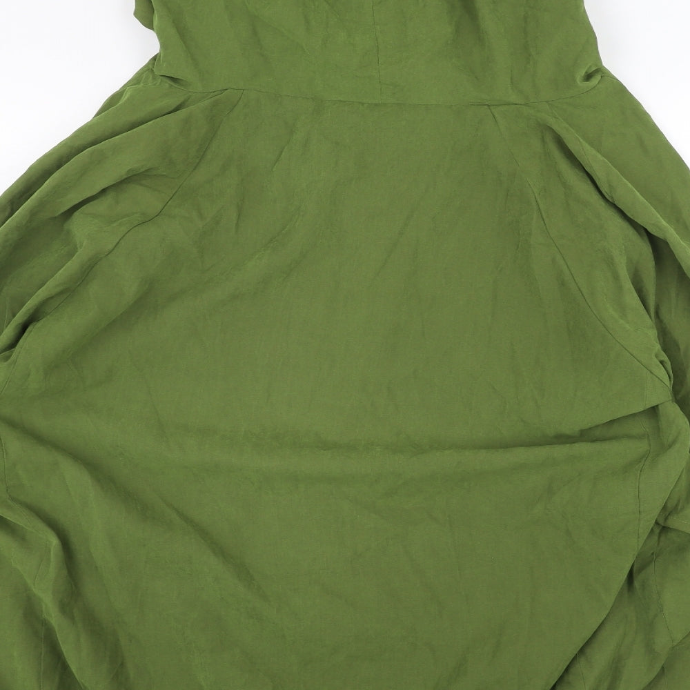 lesara Womens Green   Full Zip Hoodie Size XL