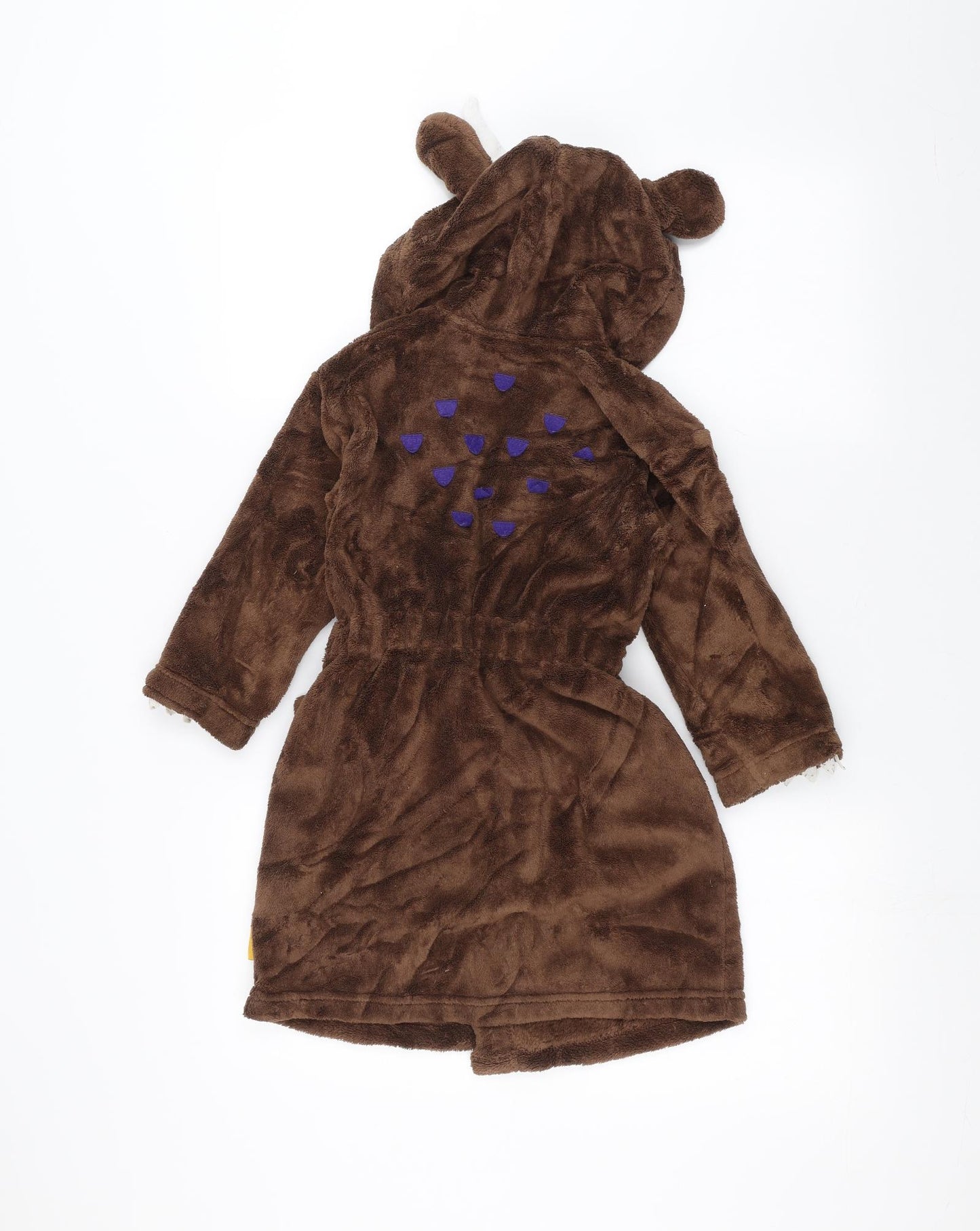 Marks and Spencer Boys Brown Solid   Robe Size 4-5 Years  - THE GRUFFALO