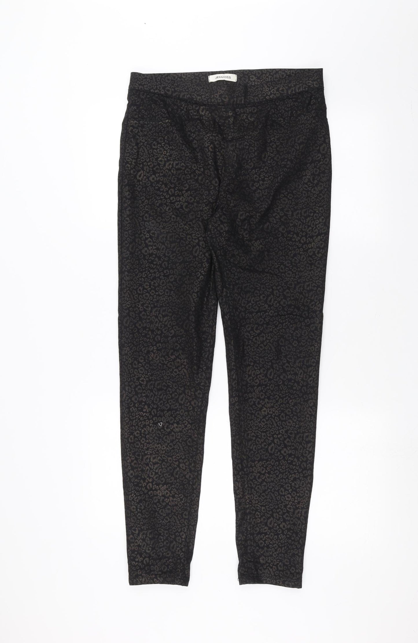 Marks and Spencer Womens Black Animal Print  Skinny Jeans Size 12 L27 in