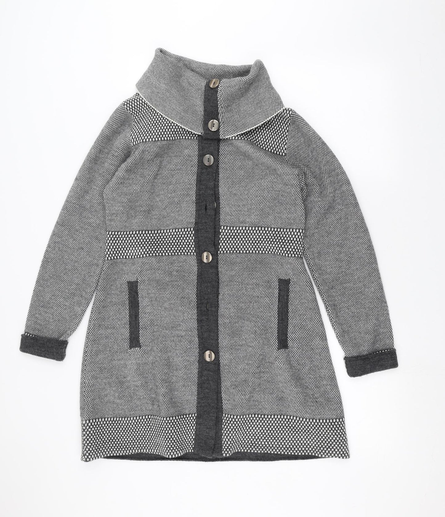 Per Una Womens Grey   Jacket Coatigan Size M