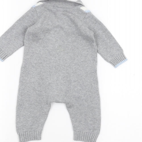 River Island Baby Grey   Babygrow One-Piece Size 0-3 Months