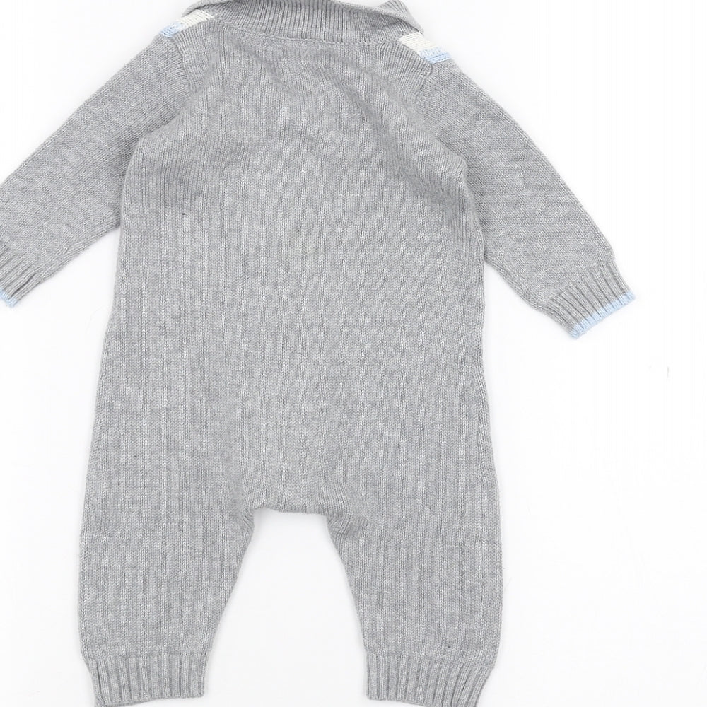 River Island Baby Grey   Babygrow One-Piece Size 0-3 Months
