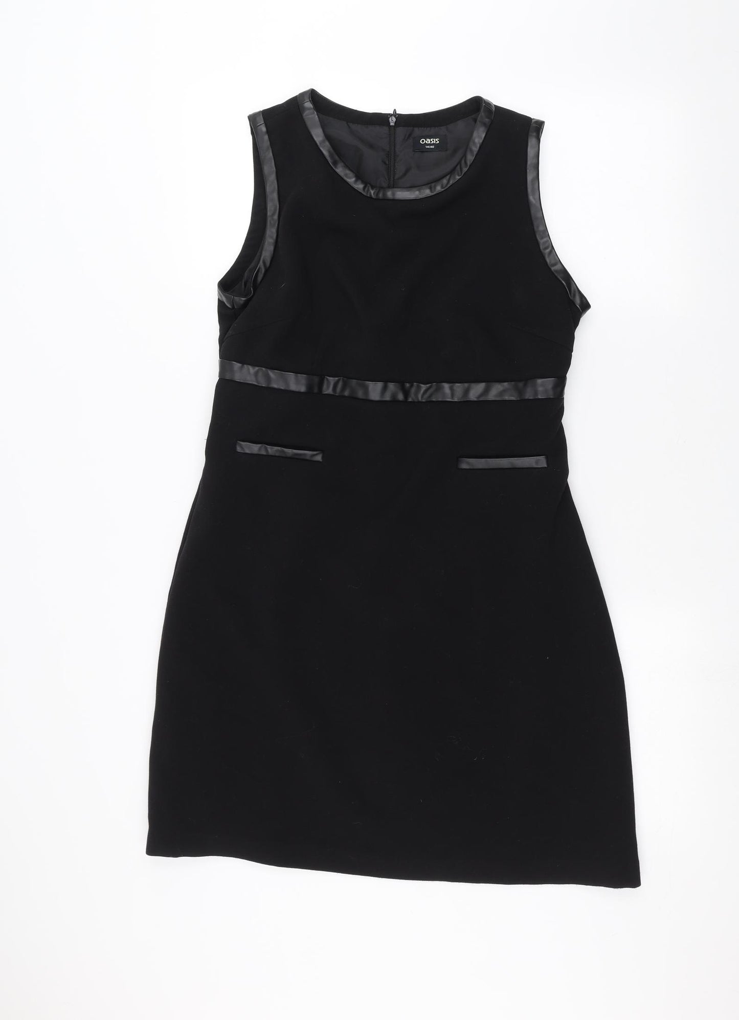 Oasis Womens Black   A-Line  Size 14