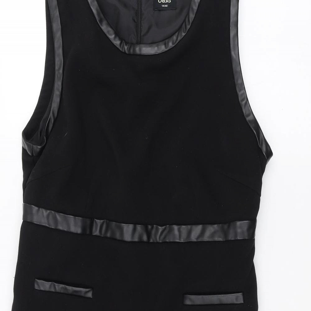 Oasis Womens Black   A-Line  Size 14