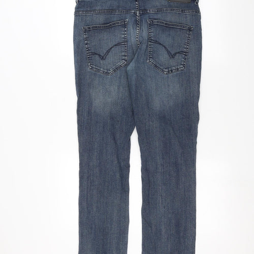 Denim & Co. Mens Blue  Denim Straight Jeans Size 34 in L32 in