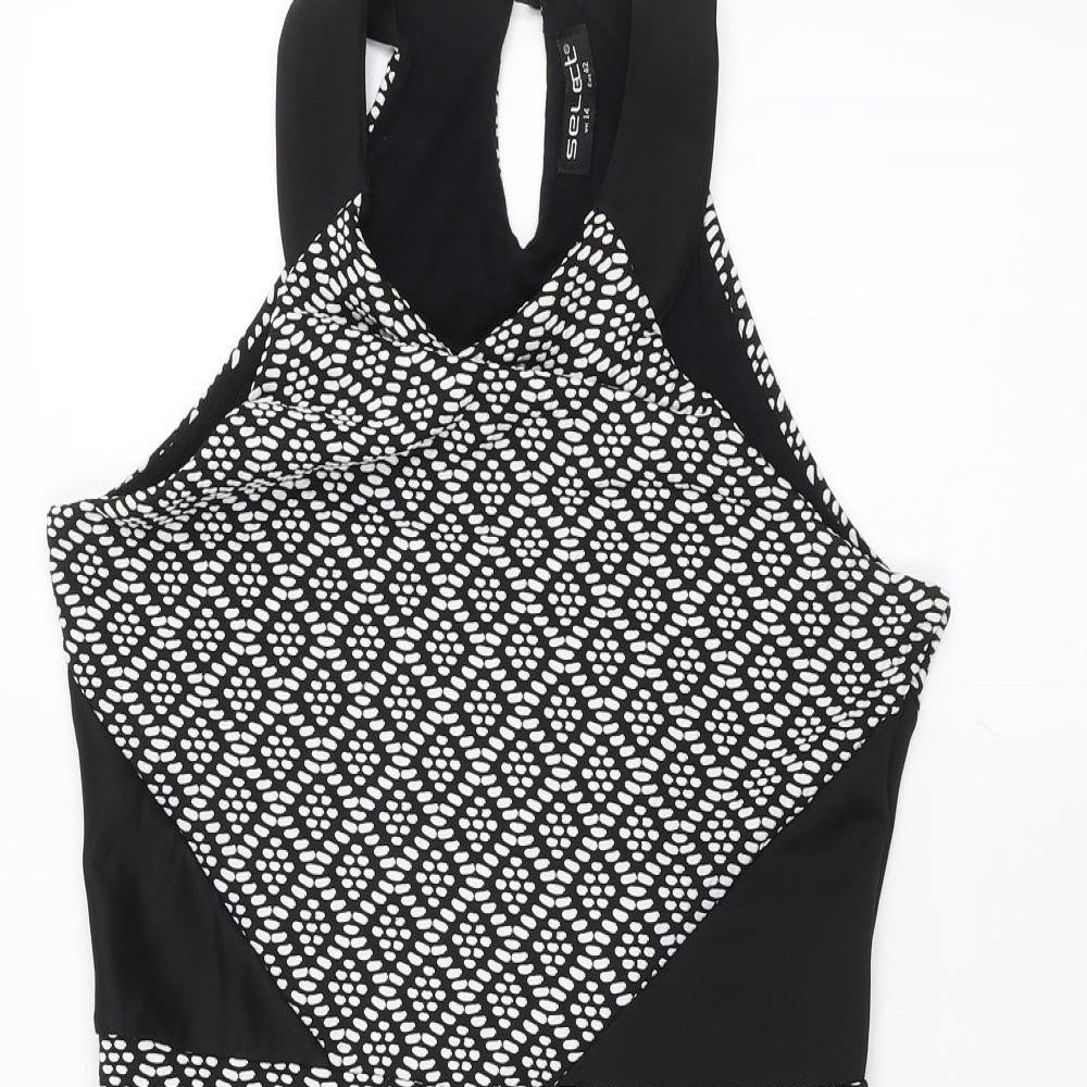 Select Womens Black   Pencil Dress  Size 14