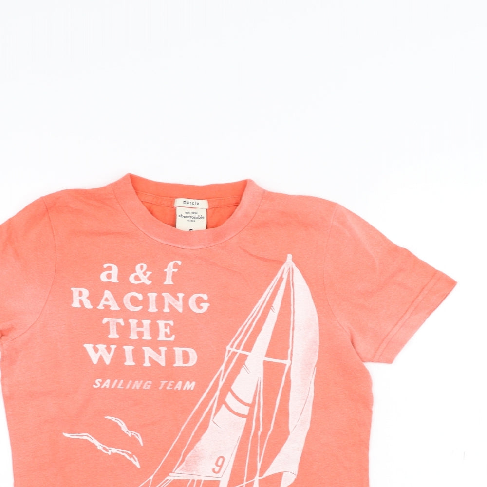 Abercrombie & Fitch Boys Pink   Basic T-Shirt Size S