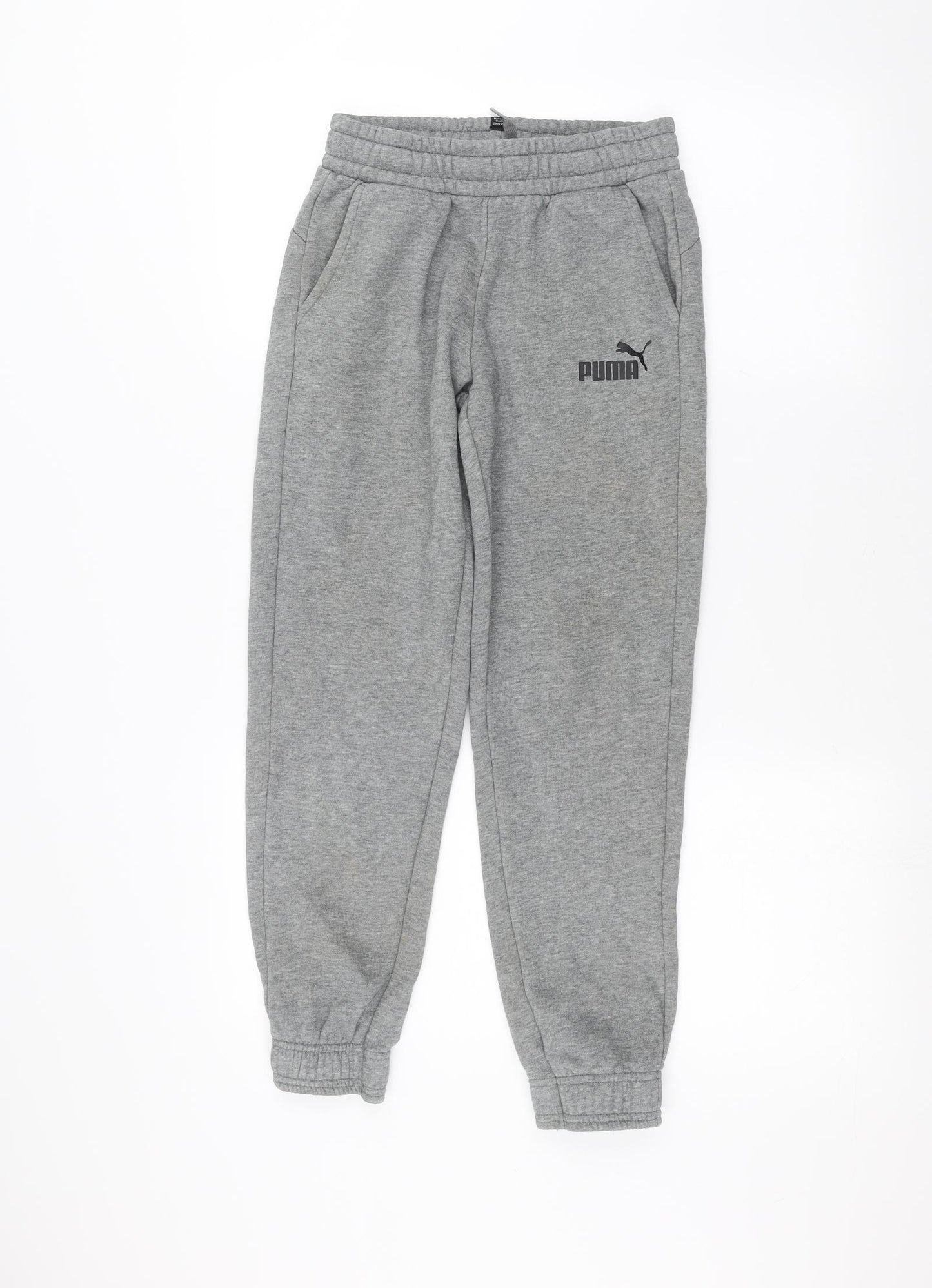 PUMA Boys Grey   Sweatpants Trousers Size 11-12 Years