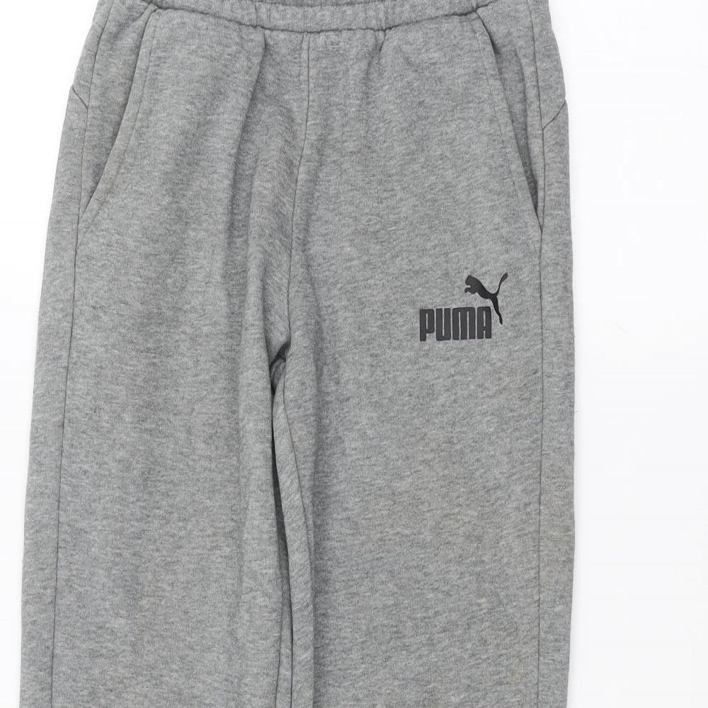 PUMA Boys Grey   Sweatpants Trousers Size 11-12 Years
