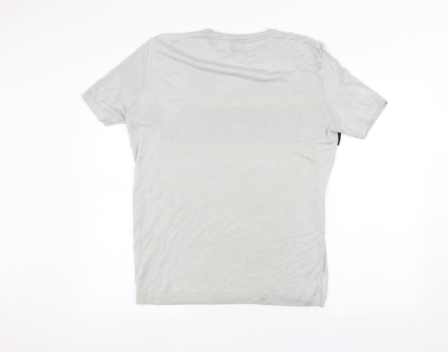 River Island Mens Grey    T-Shirt Size L