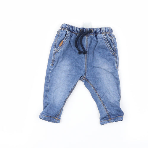 NEXT Baby Blue   Capri Jeans Size 3-6 Months  - TIE UP WAIST