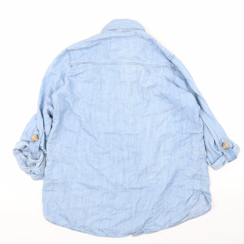 River Island Womens Blue   Basic Button-Up Size XS