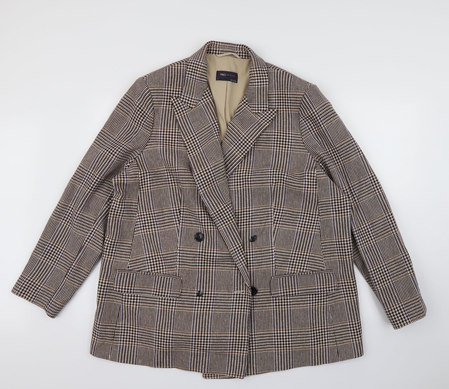 Marks and Spencer Mens Purple Check  Jacket Blazer Size 48