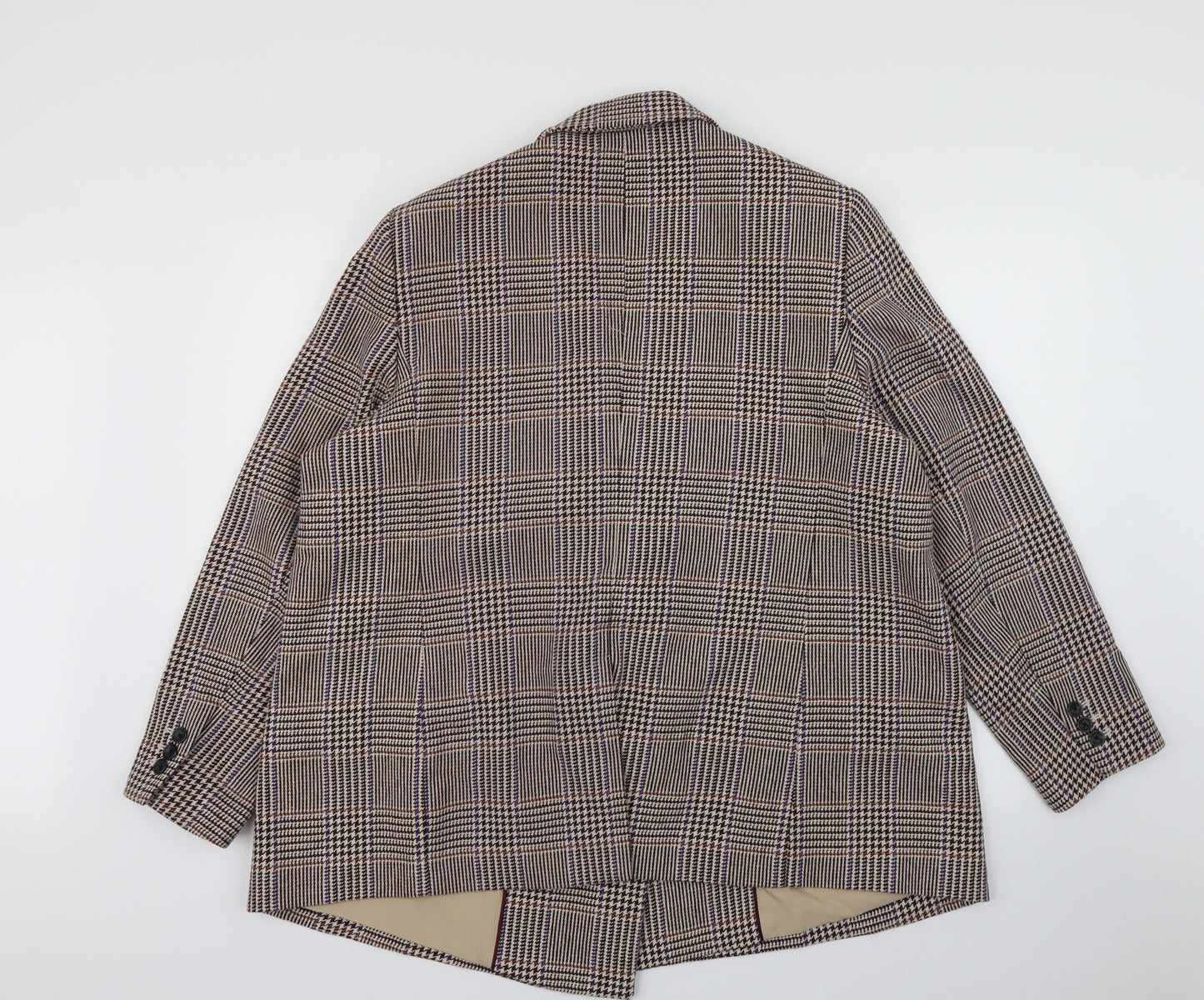 Marks and Spencer Mens Purple Check  Jacket Blazer Size 48