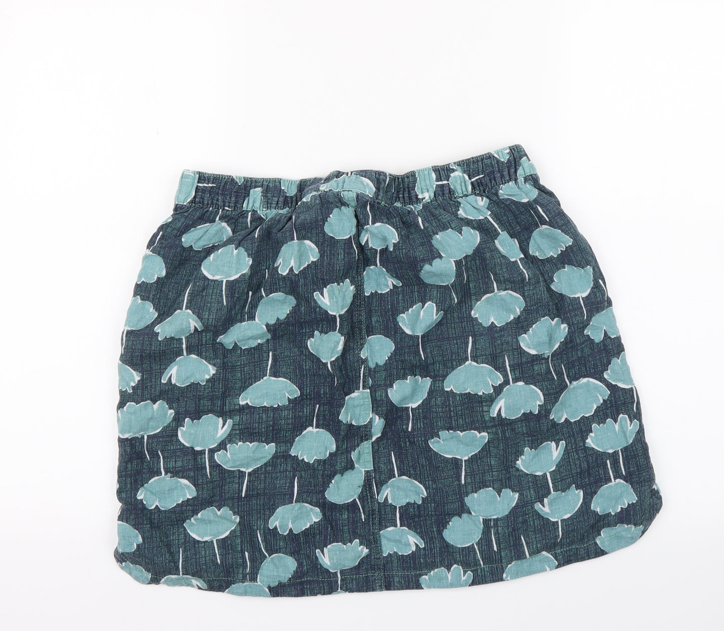 NEXT Womens Blue Floral  A-Line Skirt Size 14