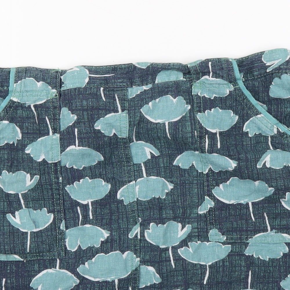 NEXT Womens Blue Floral  A-Line Skirt Size 14