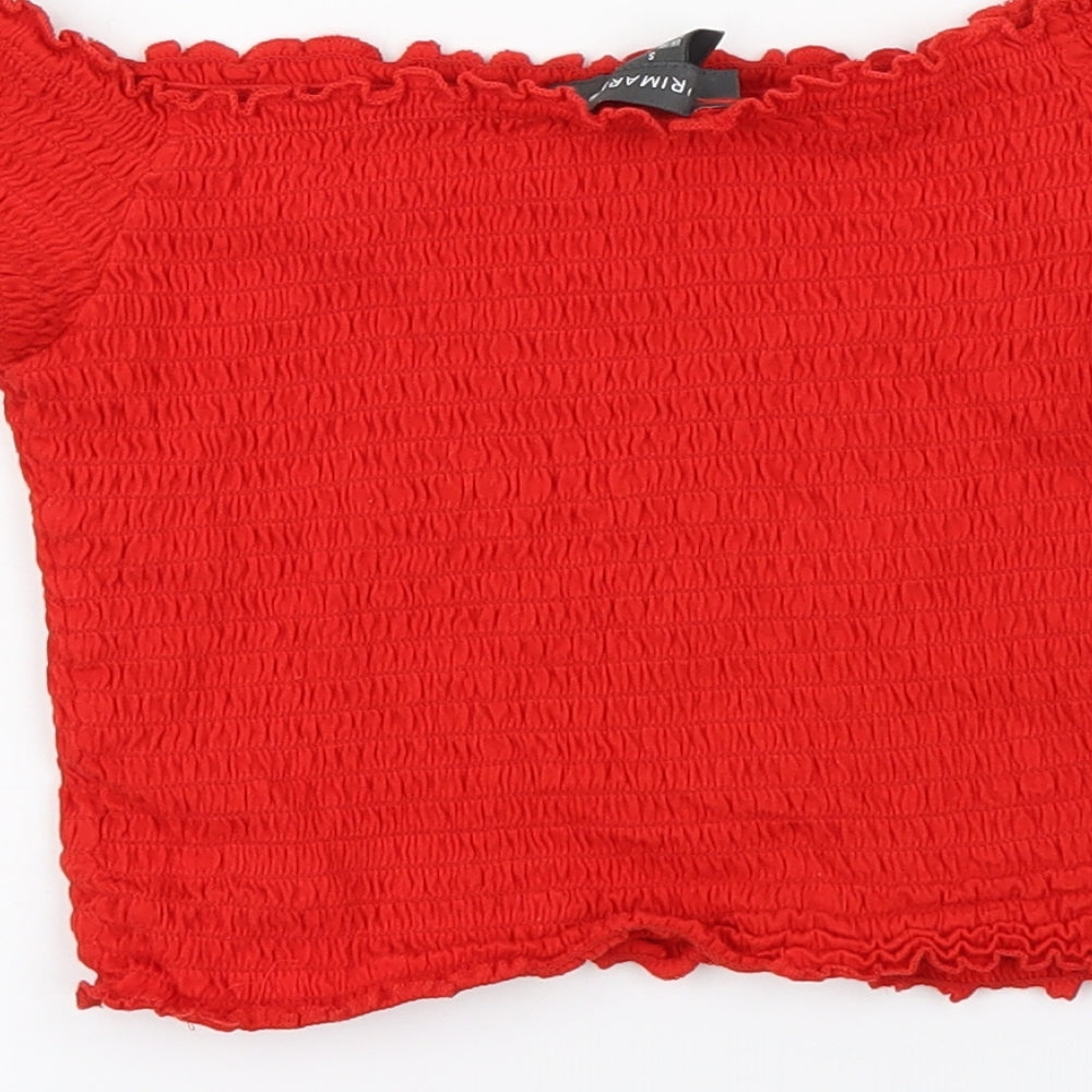 Primark Womens Red   Basic T-Shirt Size S