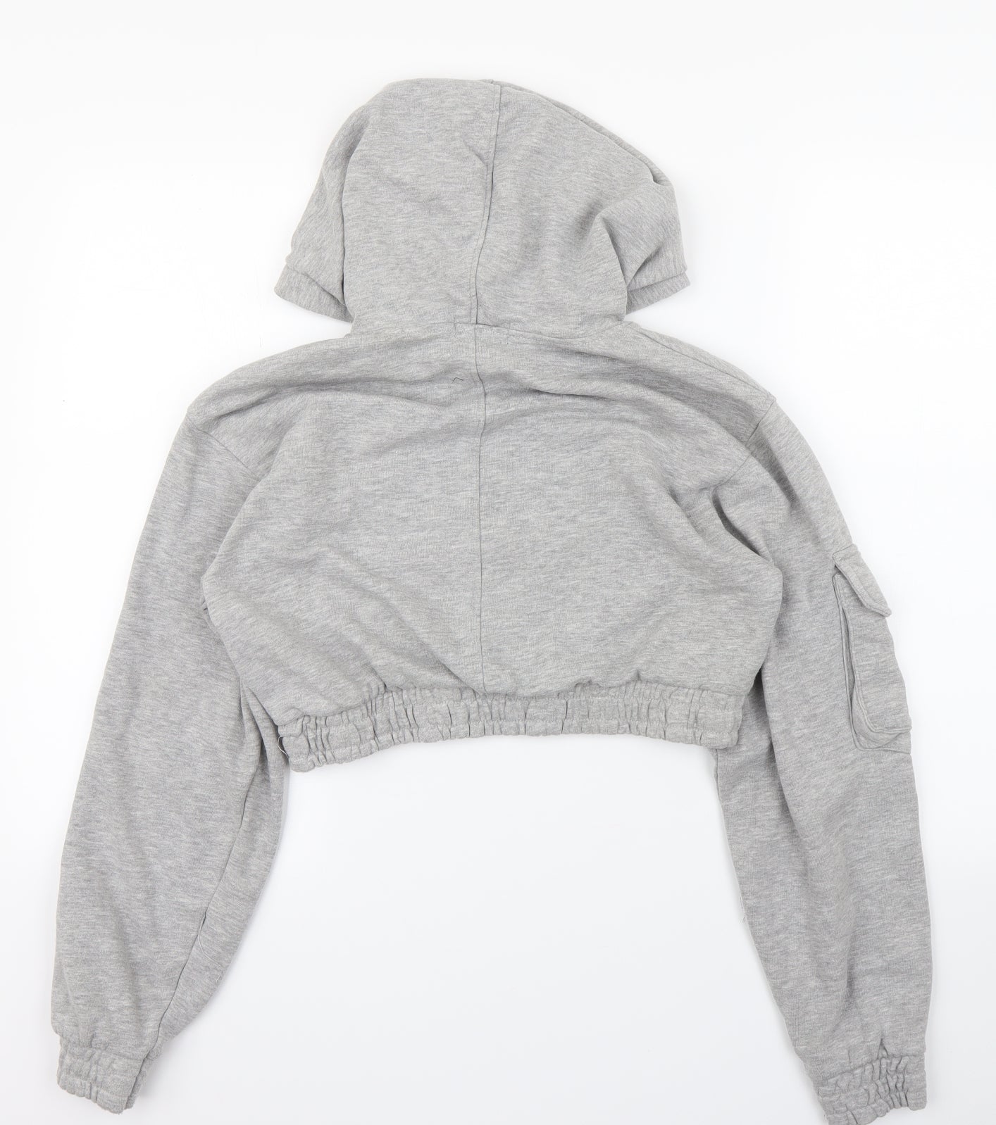 Bershka Womens Grey   Pullover Hoodie Size M