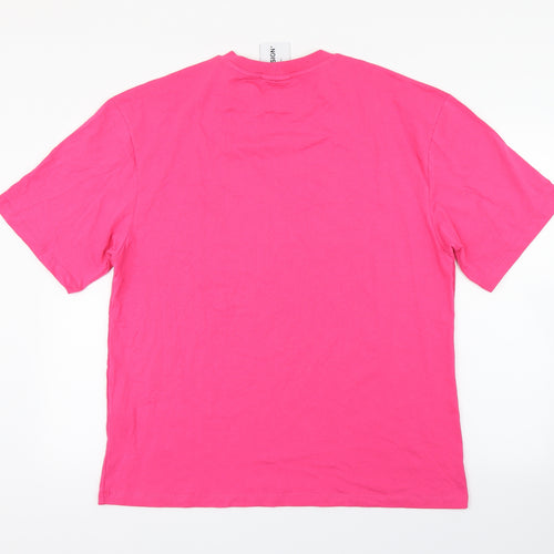 COLLUSION Mens Pink    T-Shirt Size M