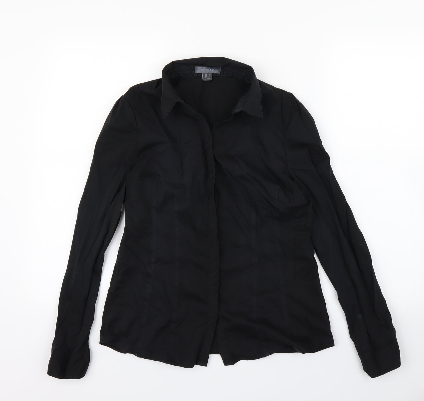 Primark Womens Black   Basic Button-Up Size 12