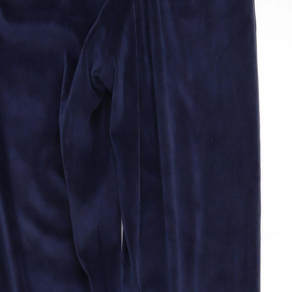 GERGE Womens Blue Solid  Babydoll Lounge Pants Size 14