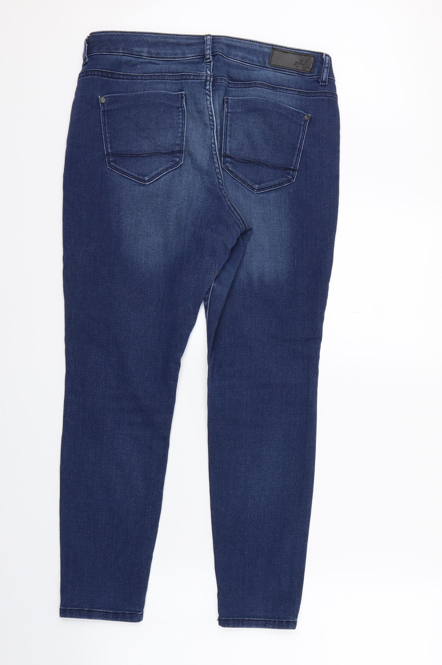 Marks and Spencer Womens Blue  Denim Skinny Jeans Size 14 L25 in