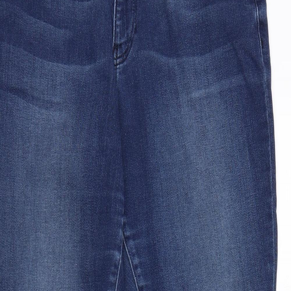 Marks and Spencer Womens Blue  Denim Skinny Jeans Size 14 L25 in