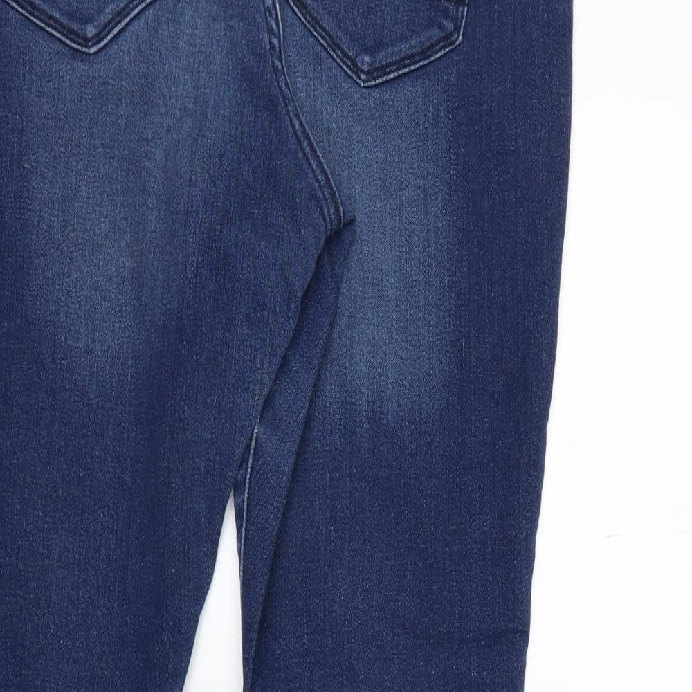 Marks and Spencer Womens Blue  Denim Skinny Jeans Size 14 L25 in