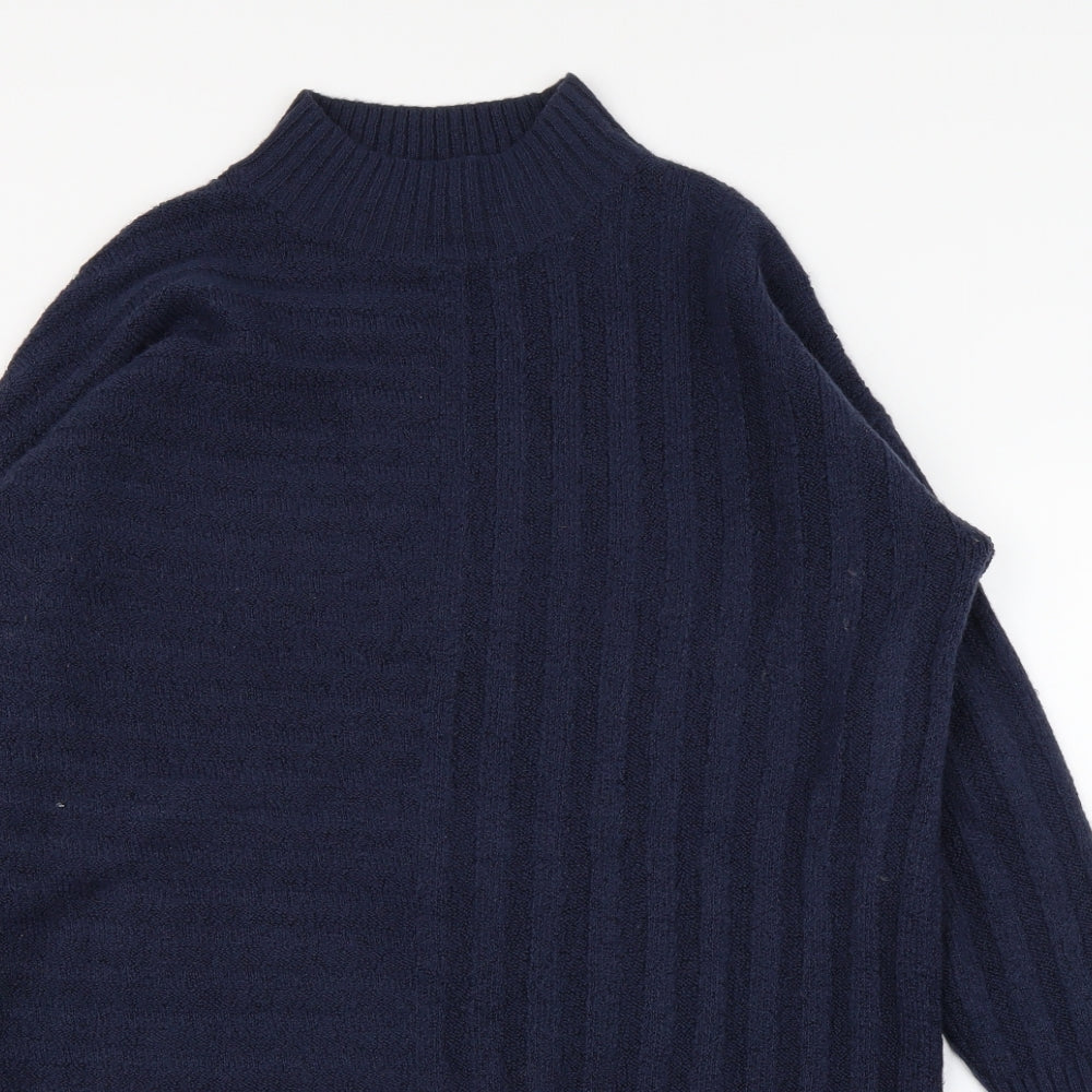 George Mens Black Striped  Pullover Jumper Size M