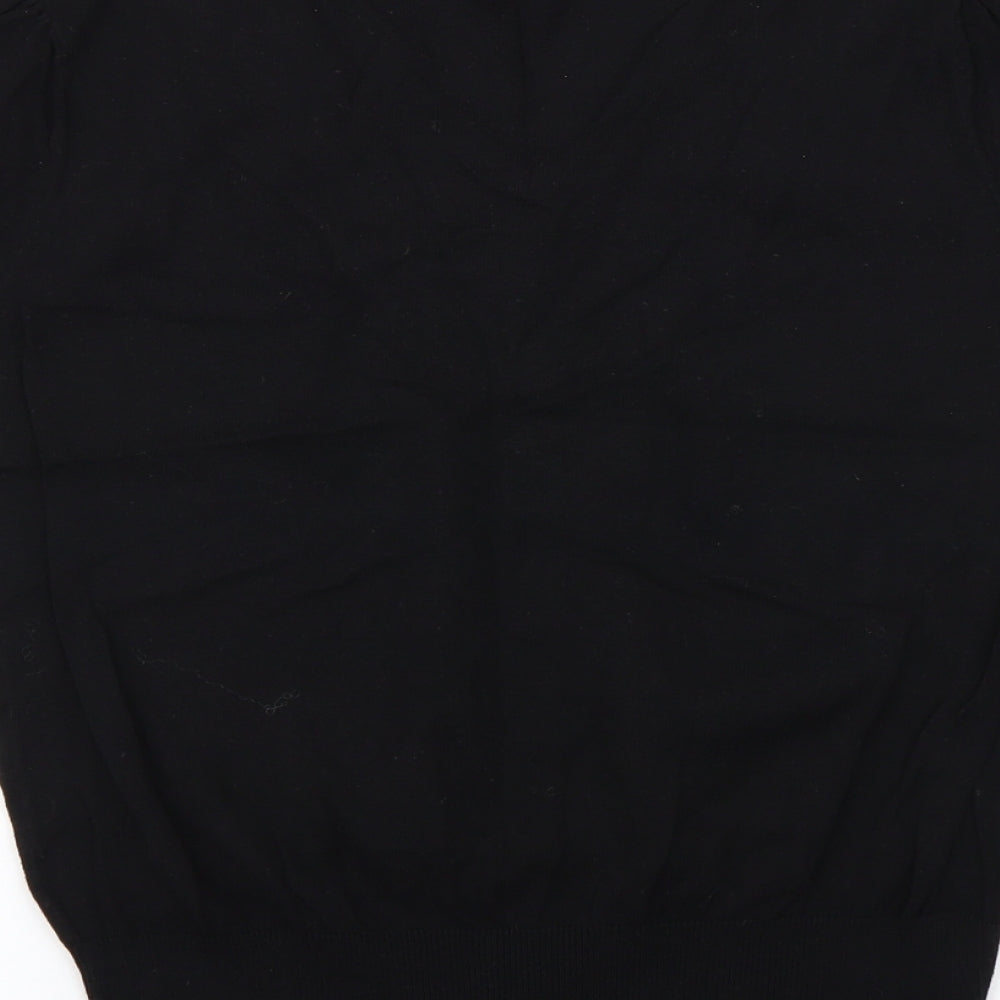 Dorthey Perkins Womens Black Floral  Basic Blouse Size 16