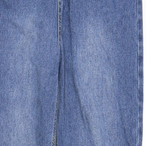 Boohoo Womens Blue  Denim Mom Jeans Size 10 L28 in
