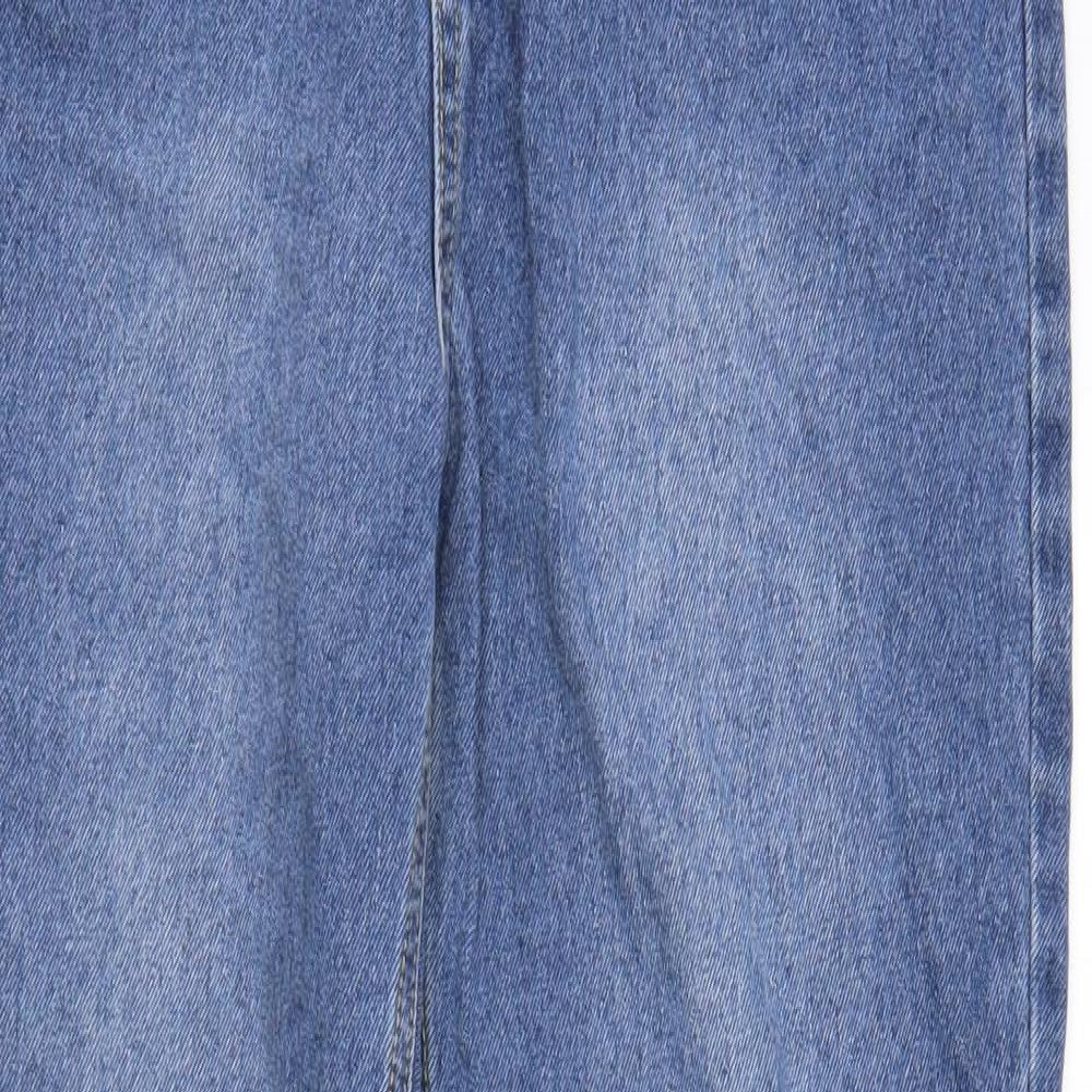 Boohoo Womens Blue  Denim Mom Jeans Size 10 L28 in