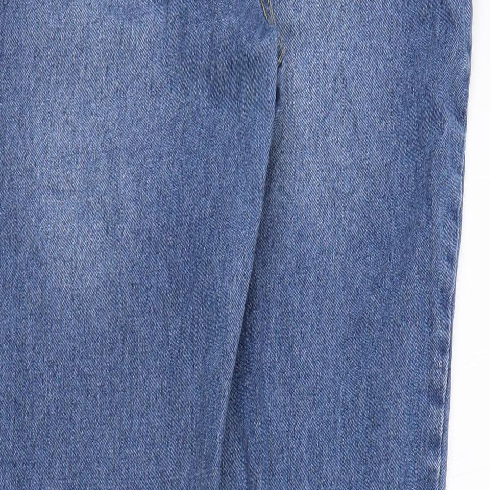 Boohoo Womens Blue  Denim Mom Jeans Size 10 L28 in