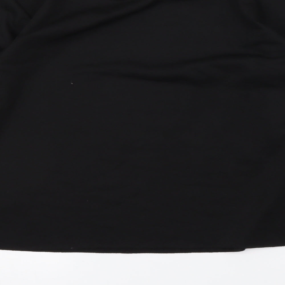 ROMWE Womens Black   Pullover Sweatshirt Size M