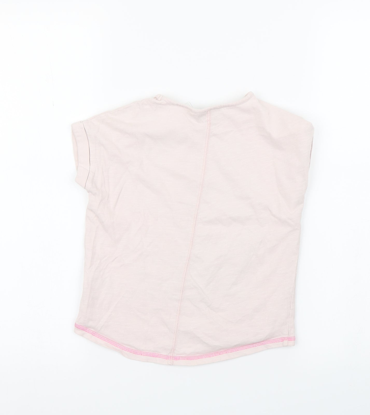 Disney Girls Pink   Basic T-Shirt Size 4 Years  - ELSA