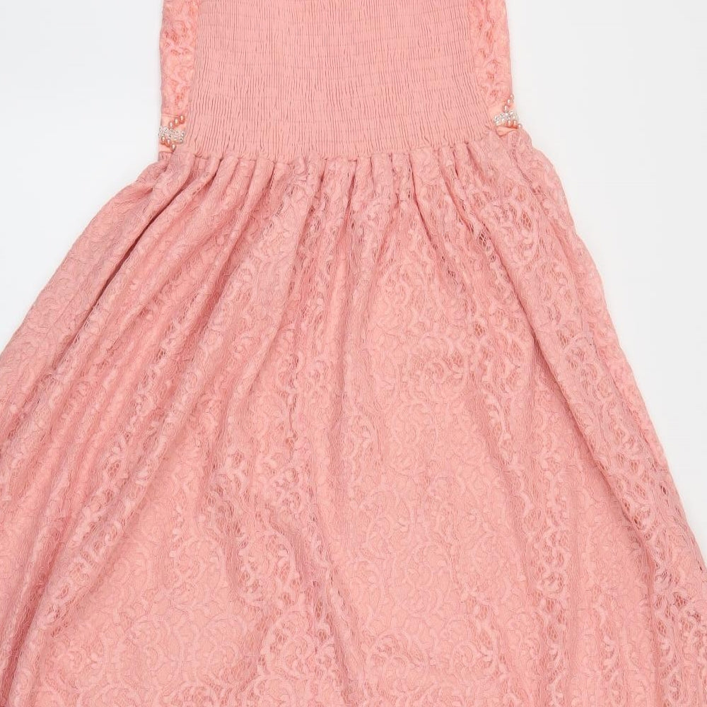Novo Style Womens Pink Floral  A-Line  Size 14