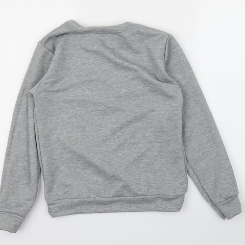 utlaws Boys Grey   Pullover Sweatshirt Size 11-12 Years  - skull