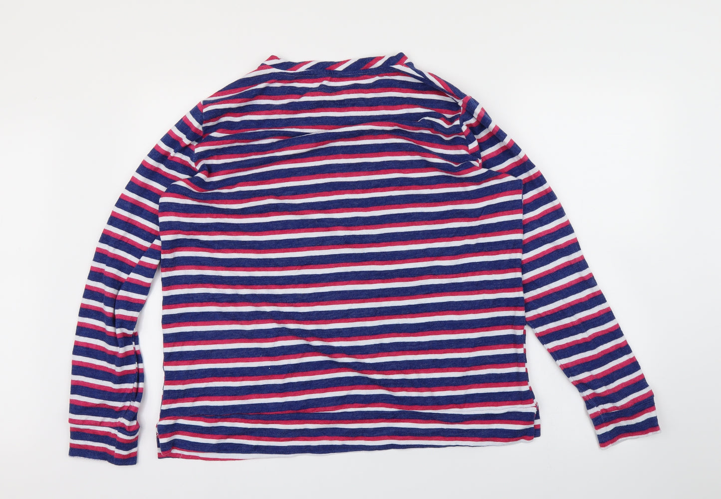 PRETTY SECERT Womens Blue Striped  Cape Jumper Size 18