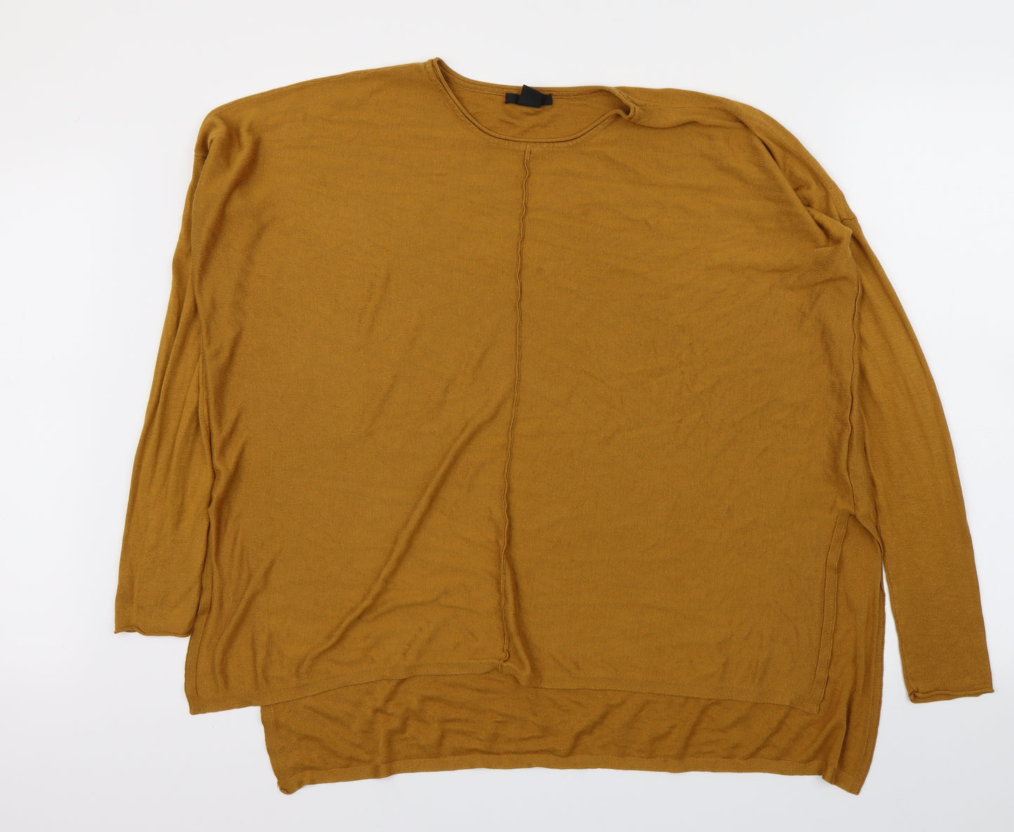 H&M Womens Yellow   Basic T-Shirt Size S