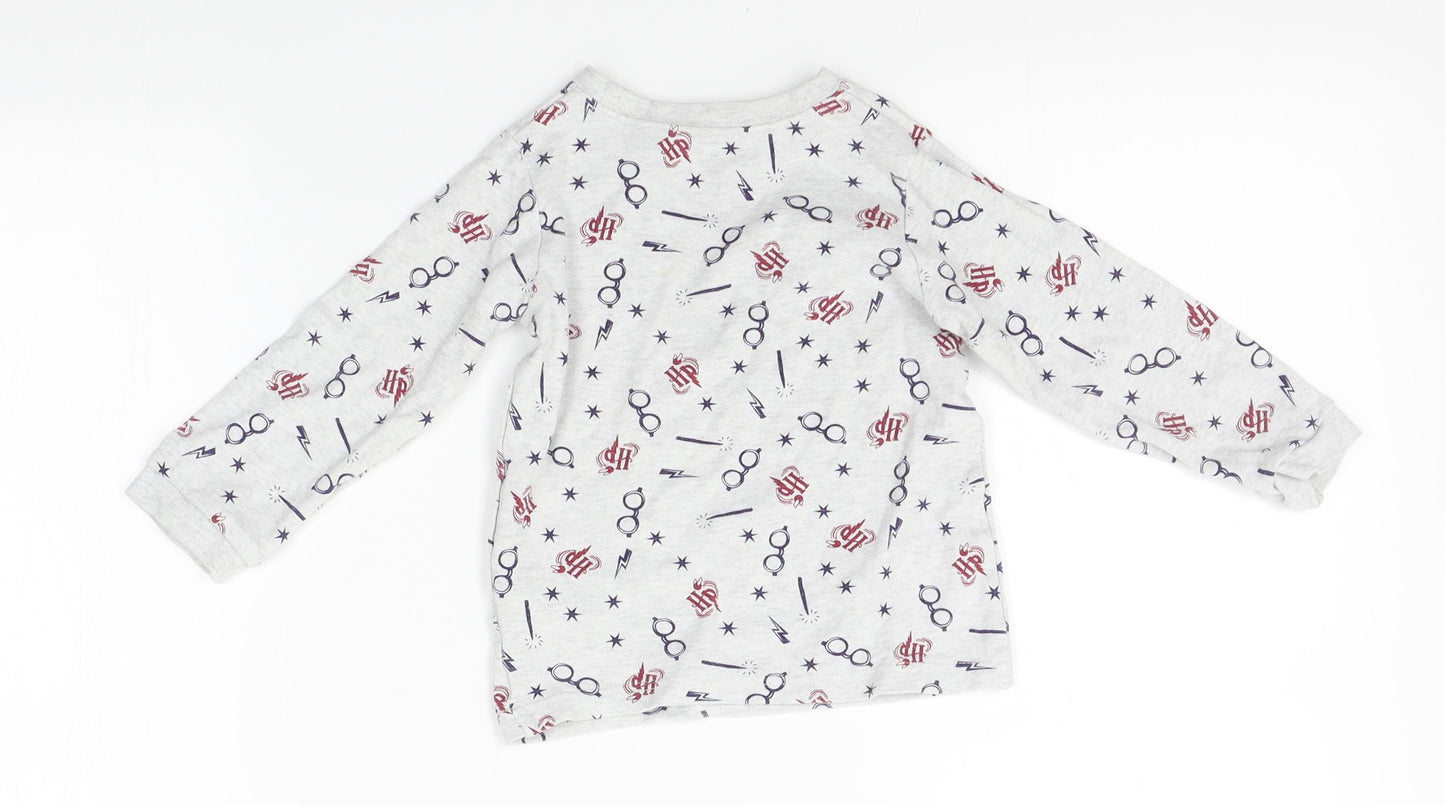 George Boys Grey    Pyjama Top Size 2-3 Years  - harry potter