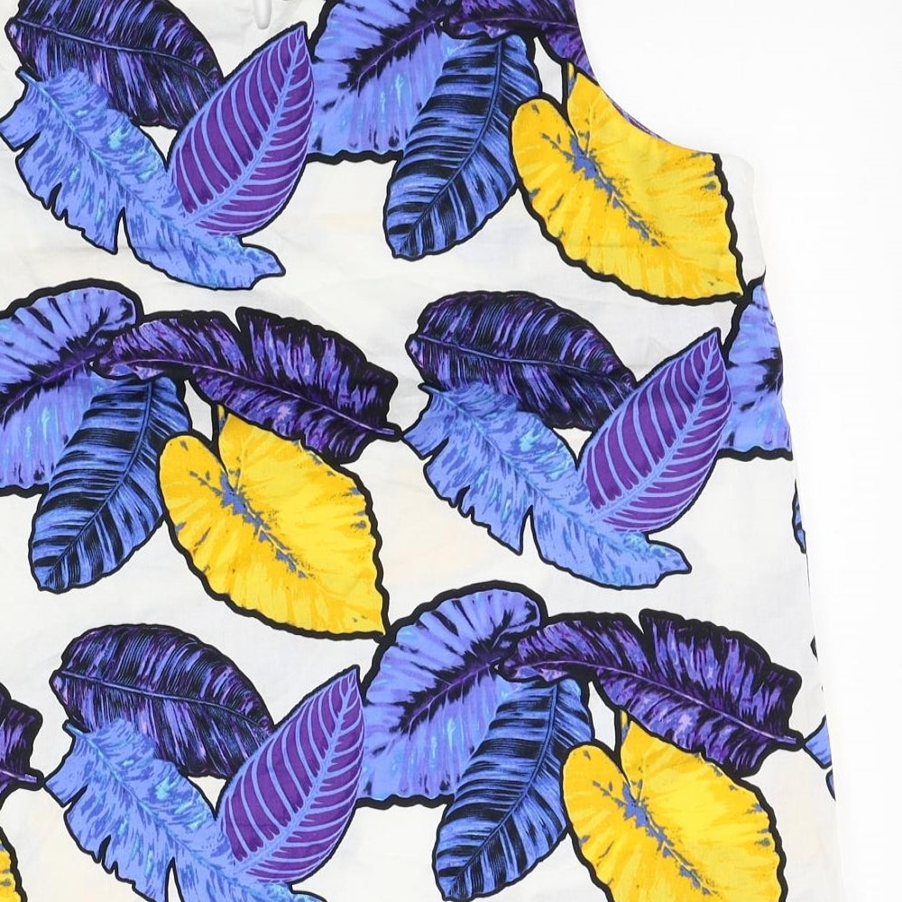 Dorothy Perkins Womens Blue Floral  Basic Tank Size 14