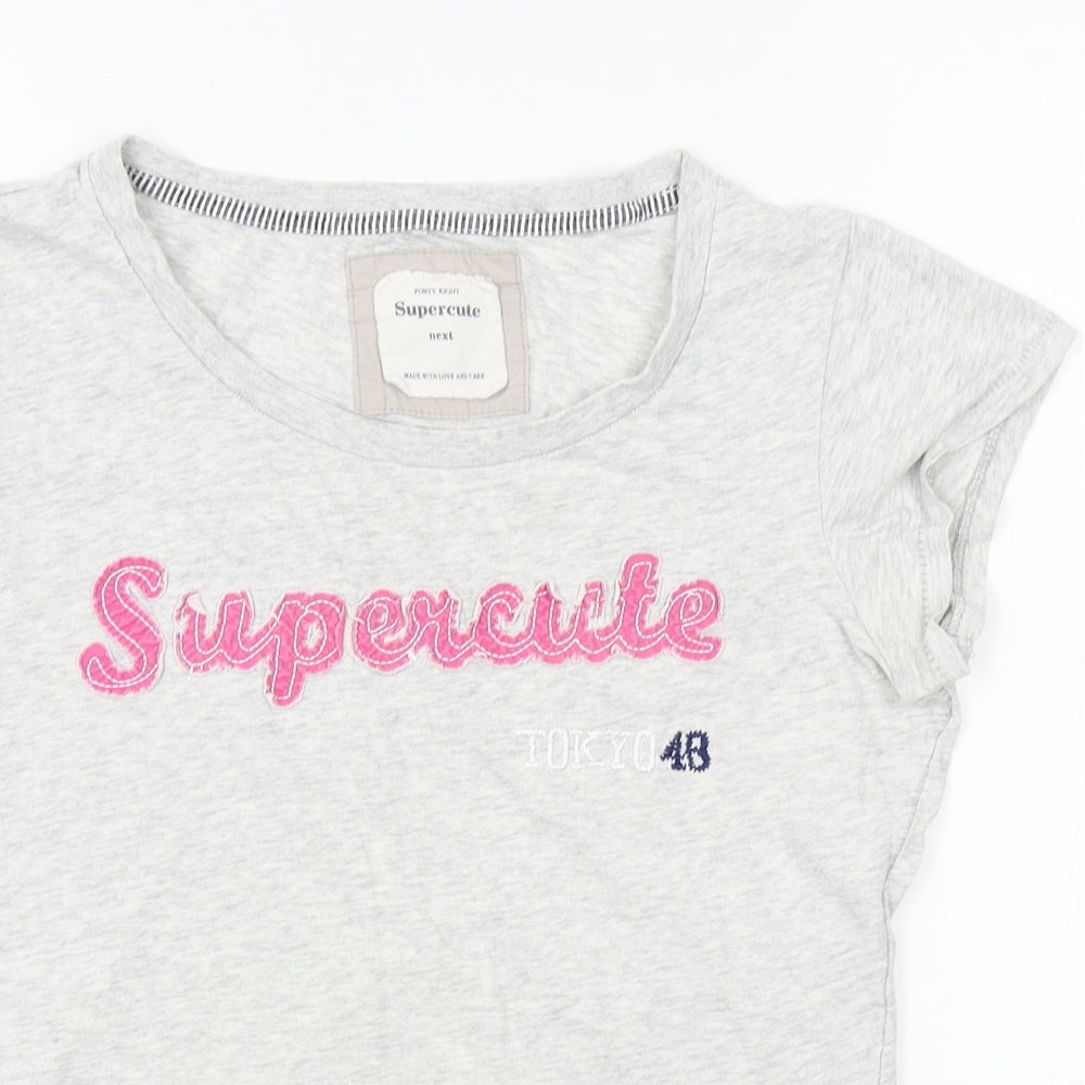 NEXT Girls Grey   Basic T-Shirt Size 14 Years