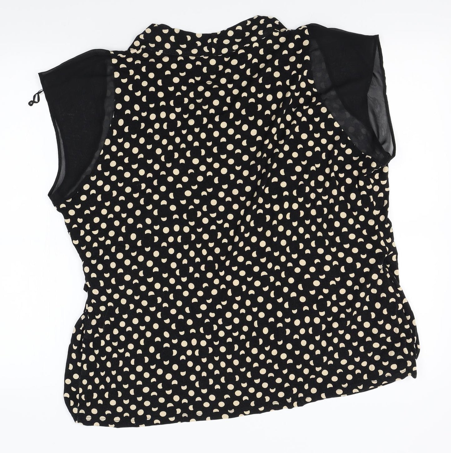 George Womens Black Polka Dot  Basic T-Shirt Size 22