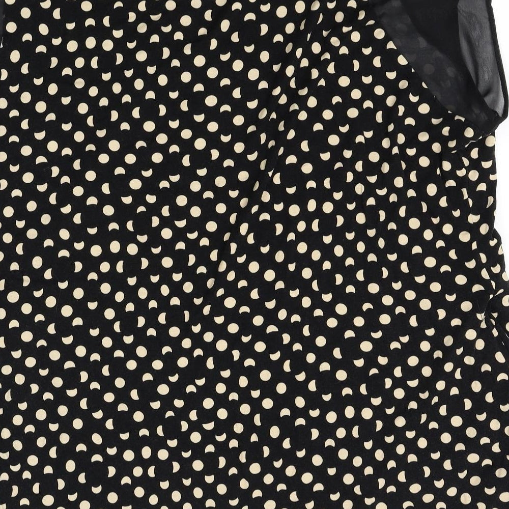 George Womens Black Polka Dot  Basic T-Shirt Size 22