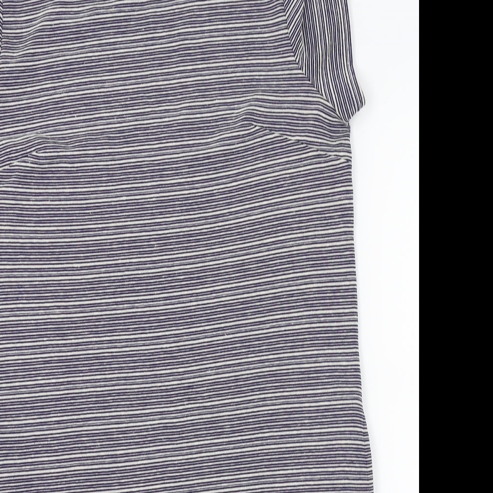 M&S Womens Grey Striped  Pencil Dress  Size 14