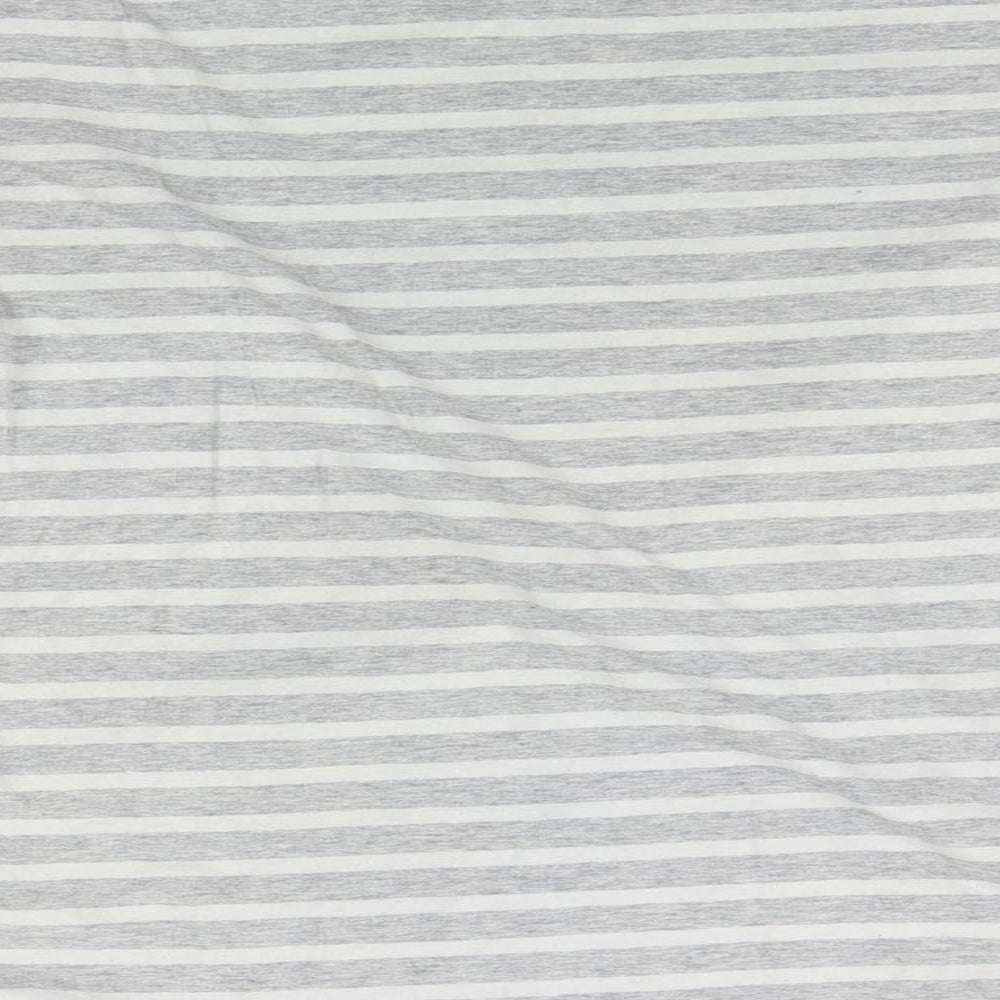 Atmosphere Womens Grey Striped  Basic T-Shirt Size 16